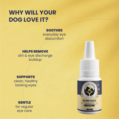 Blink Ease: Eye Drops For Dogs That Cleans & Protects Eyes Naturally