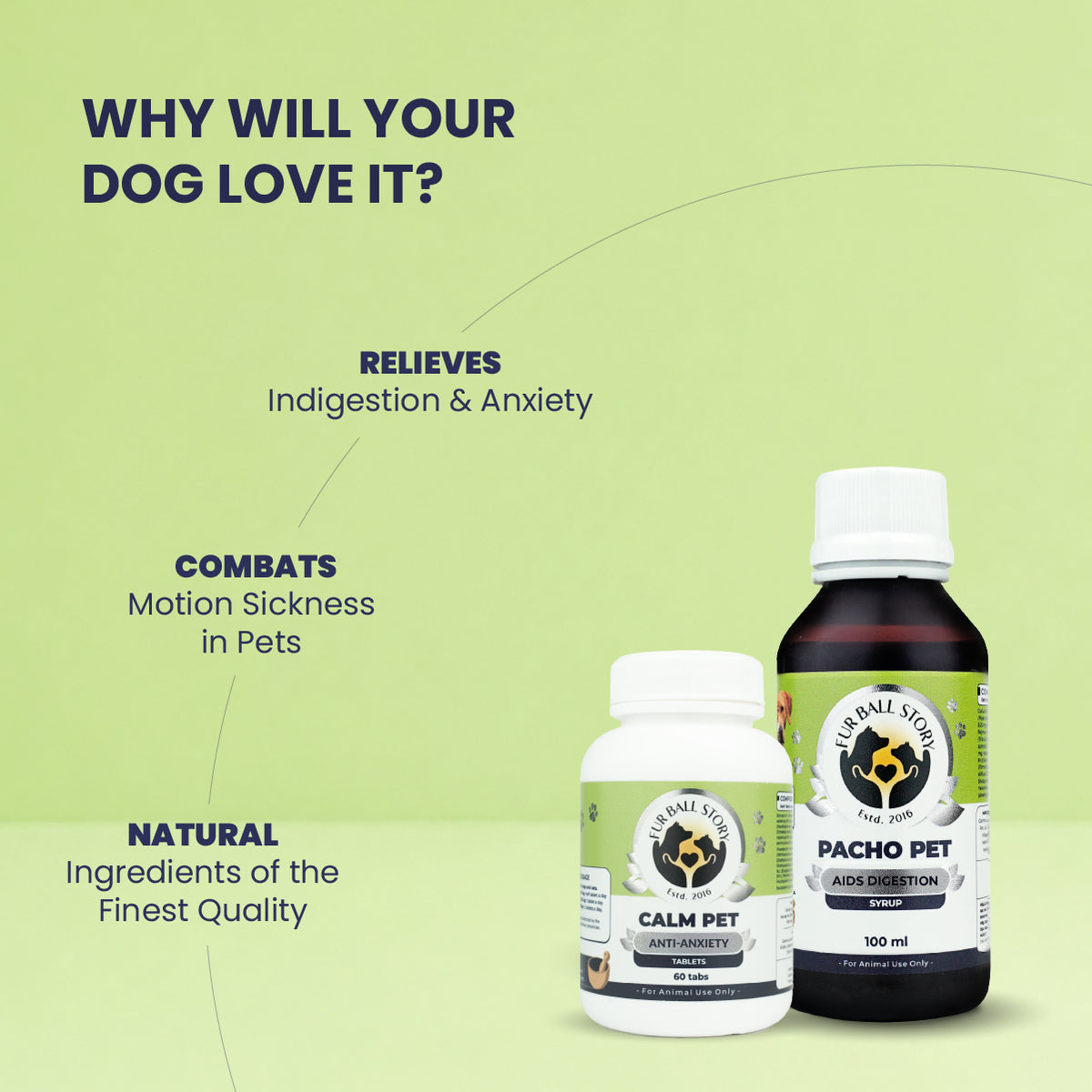 Dog Travel Kit for Long Trips, Dog Travel Anxiety Relief, Dog Calming Tablets for Travel, Dog Stress Relief During Travel