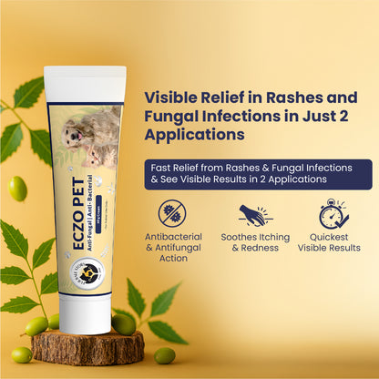 Eczo Pet Cream: Treats Skin Infections In Dogs & Cats - 60gm