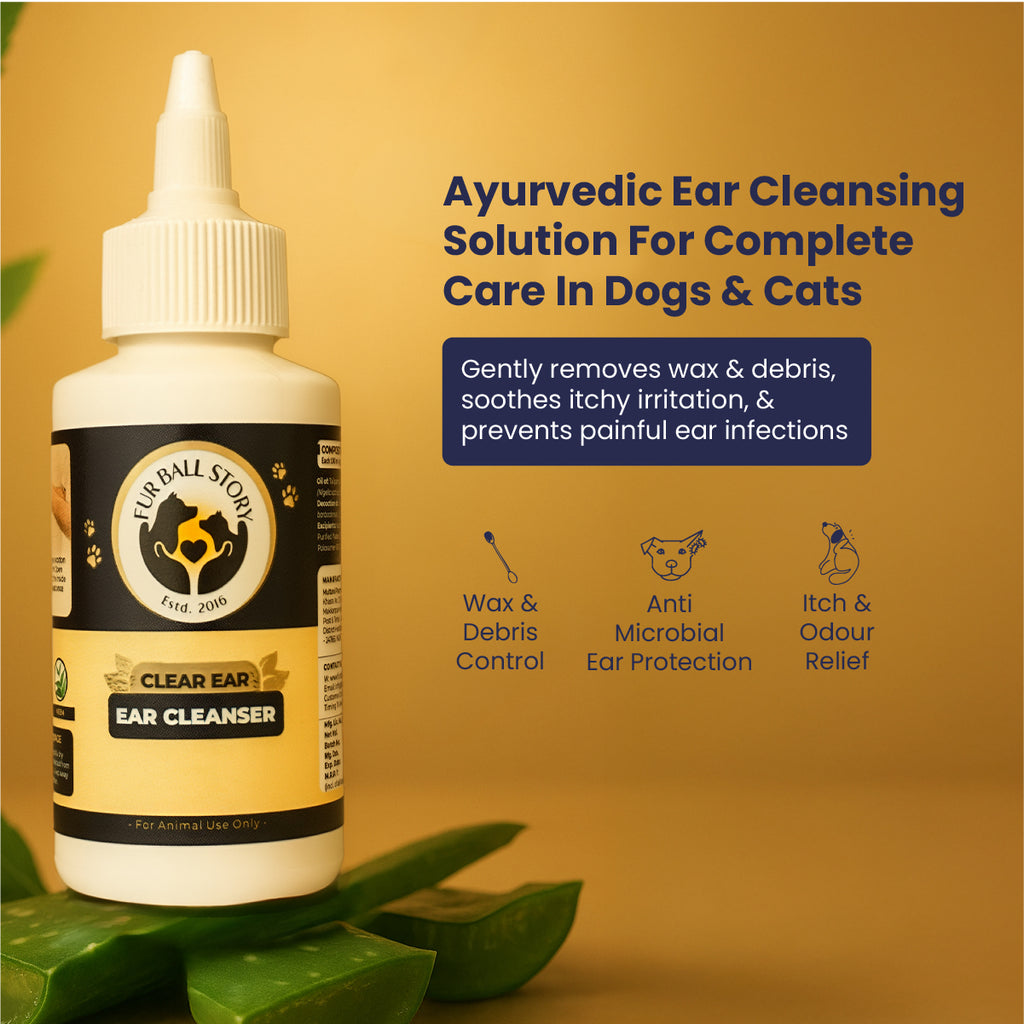 Clear Ear: Natural Antiseptic Ear Drops for Dogs (100ml)