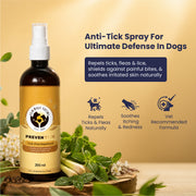 PrevenTick: Professional Range Advanced Tick & Flea Repelling Spray for Dogs & Cats- 200ml