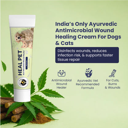 Heal Pet: Wound Healing Cream For Dogs & Cats - 60gm