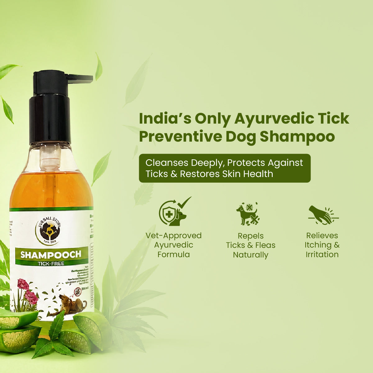 Shampooch Tick Free: Tick Preventive Dog Shampoo - 300ml | dog shampoo