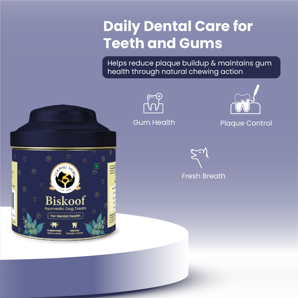 Biskoof Dental health - India's Healthiest Chews for Dogs