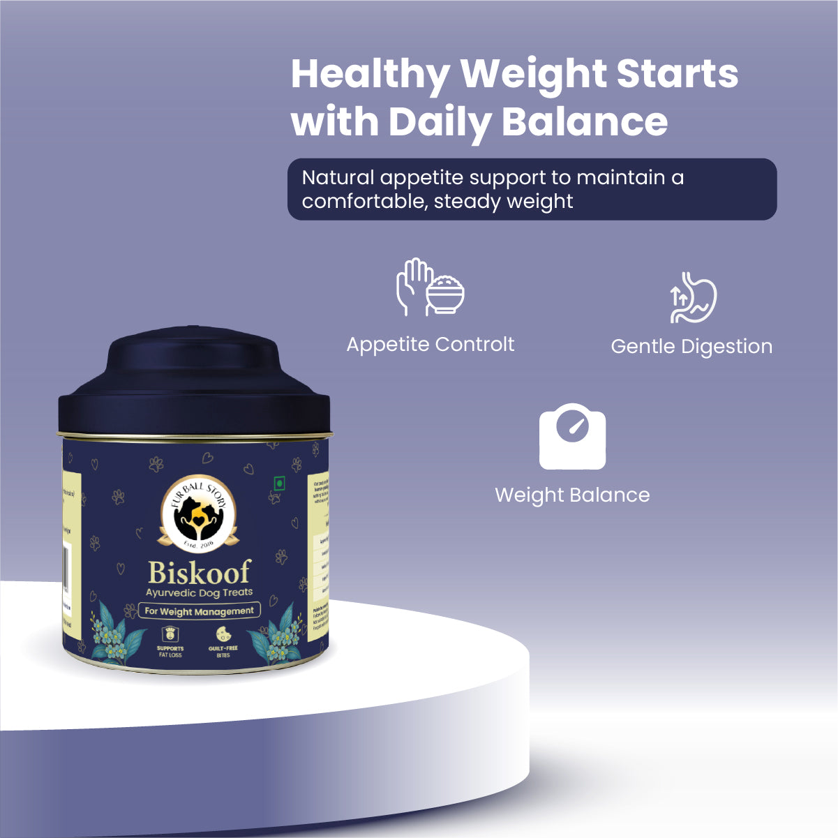 Biskoof Weight Management - India's Healthiest Chews for Dogs