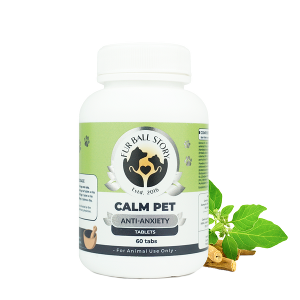 Calm Pet: Anti Anxiety Tablets For Dogs & Cats -  (60 tab/100gm)