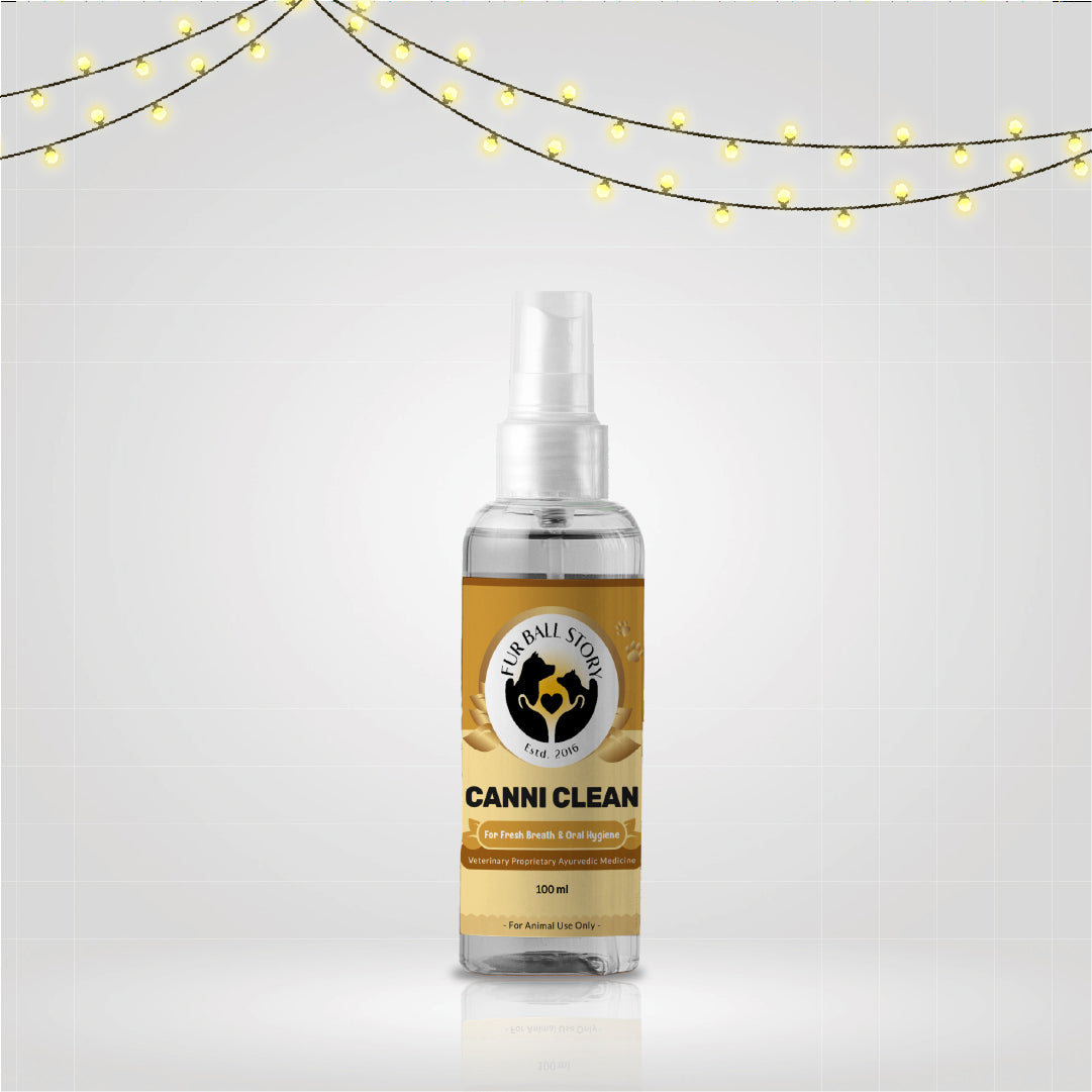 Canni Clean Dental Spray for Oral Hygiene in Dogs & Cats - Effective Fresh Breath and Teeth Cleaning