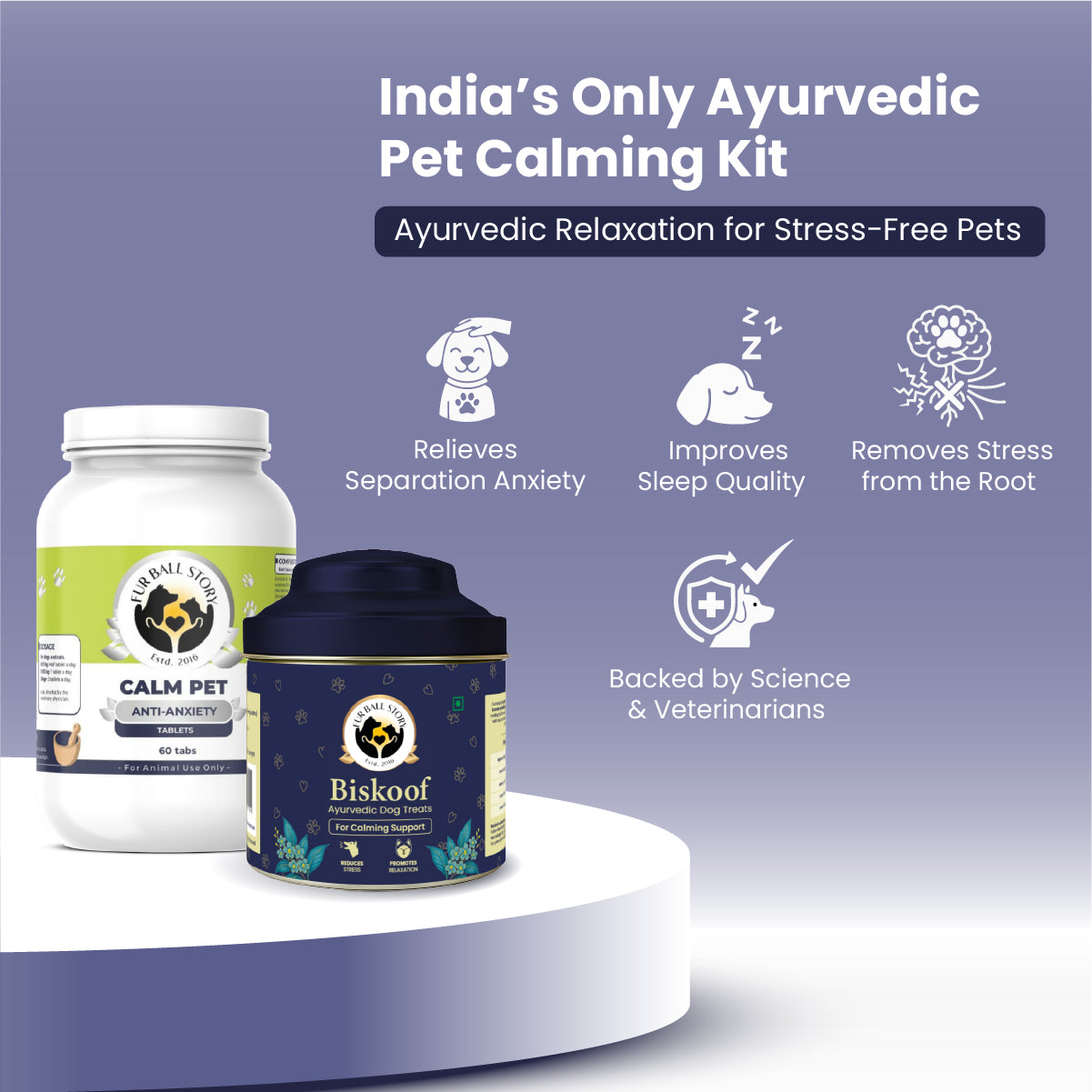 Dog Skin & Coat Kit - Biskoof Healthy Skin Treats for Dogs and CanniVin Healthy Skin & Shiny Coat Oral Spray