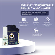 Dog Skin & Coat Kit - Biskoof Healthy Skin Treats for Dogs and CanniVin Healthy Skin & Shiny Coat Oral Spray