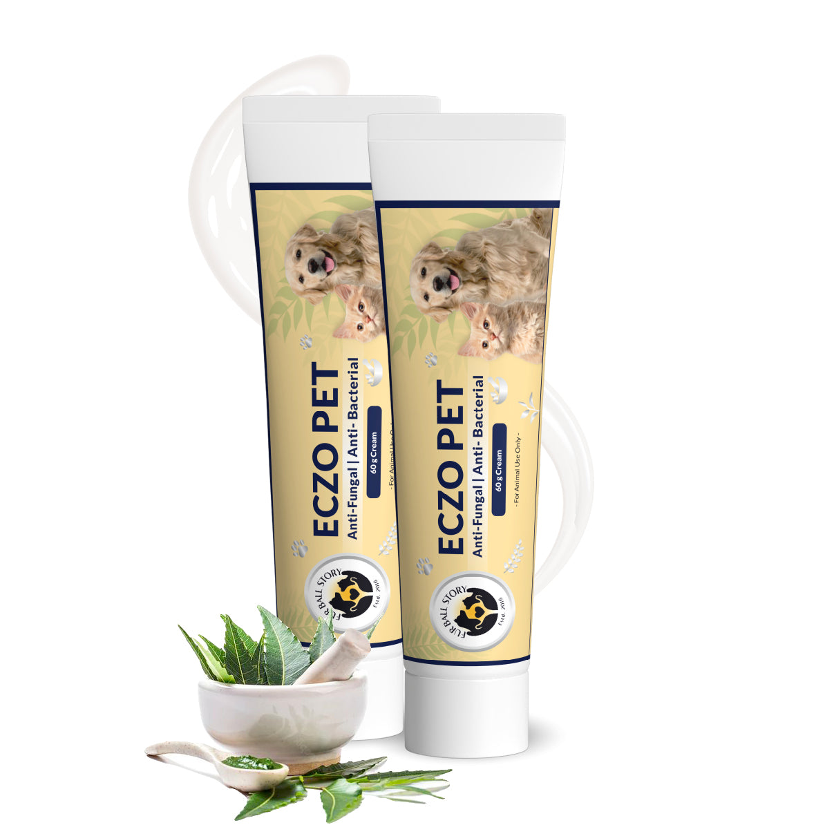 Eczo Pet Cream: Treats Skin Infections In Dogs & Cats - 60gm | cream