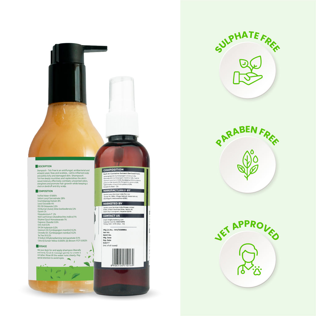 Tick Free Kit - Tick Free Spray &  Shampooch Tick Free