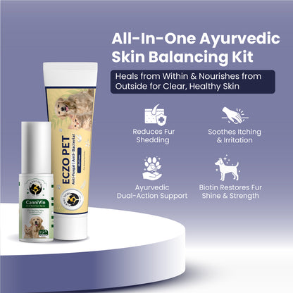 Healthy Skin Kit - Eczo Pet Cream + Cannivin Spray