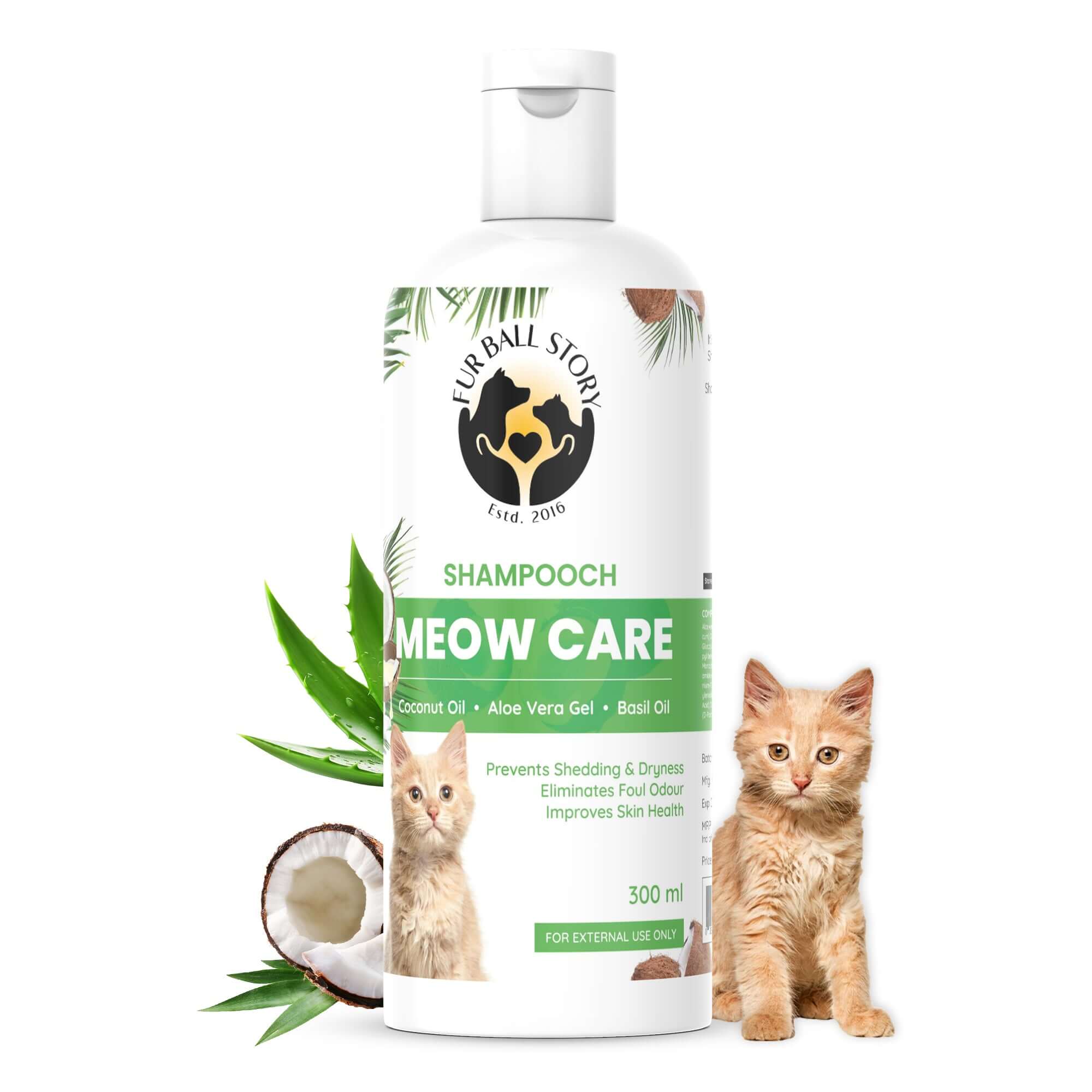 Meow Care Shampooch Cat Shampoo – For Healthy Skin & Shiny Fur