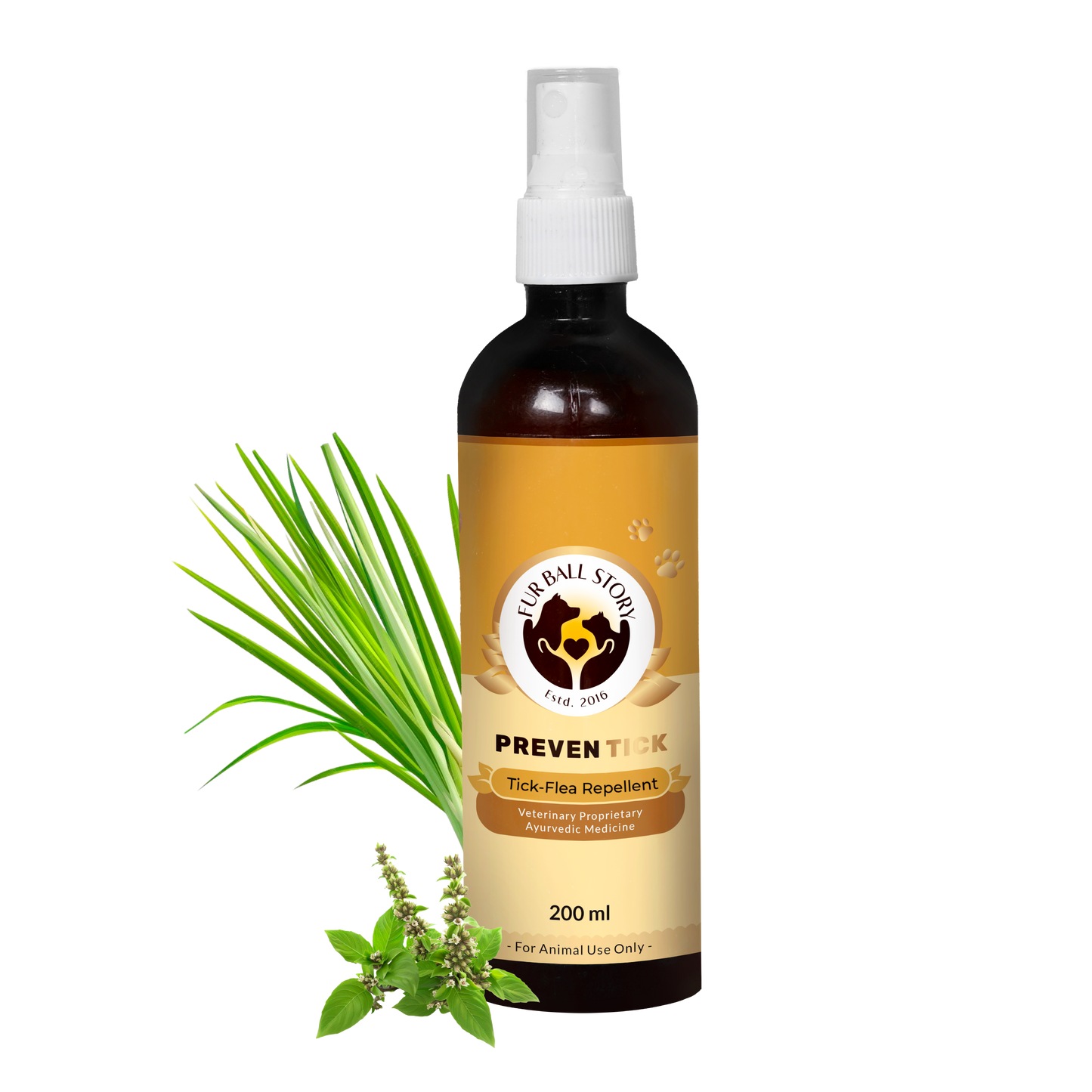 PrevenTick: Professional Range Advanced Tick & Flea Repelling Spray for Dogs & Cats - 200ml | Tick Spray