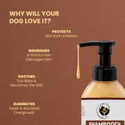 Shampooch: Best Dog Shampoo For Healthy Skin & Shiny Coat - 300ml | dog shampoo