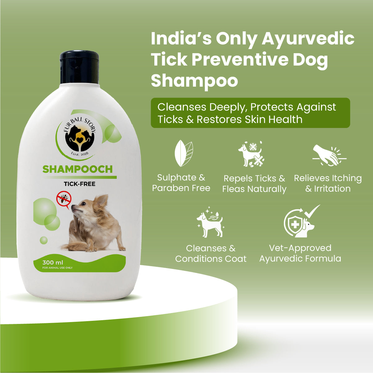 Shampooch Tick Free: Tick Preventive Dog Shampoo - 300ml