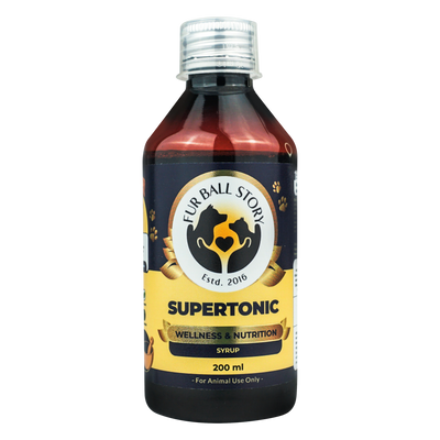 Supertonic Syrup: Ensures Head to Tail Wellness of Dogs & Cats - 200ml | multi vitamin for dogs
