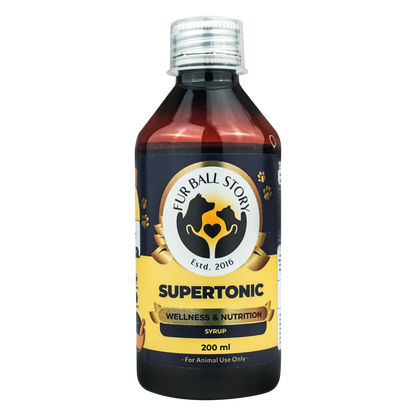 Supertonic Syrup: Ensures Head to Tail Wellness of Dogs & Cats - 200ml | multi vitamin for dogs