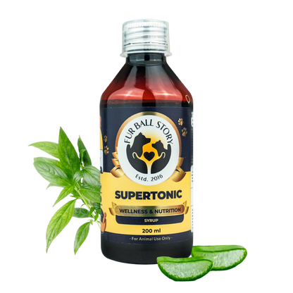 Supertonic Syrup: Ensures Head to Tail Wellness of Dogs & Cats - 200ml | multi vitamin for dogs