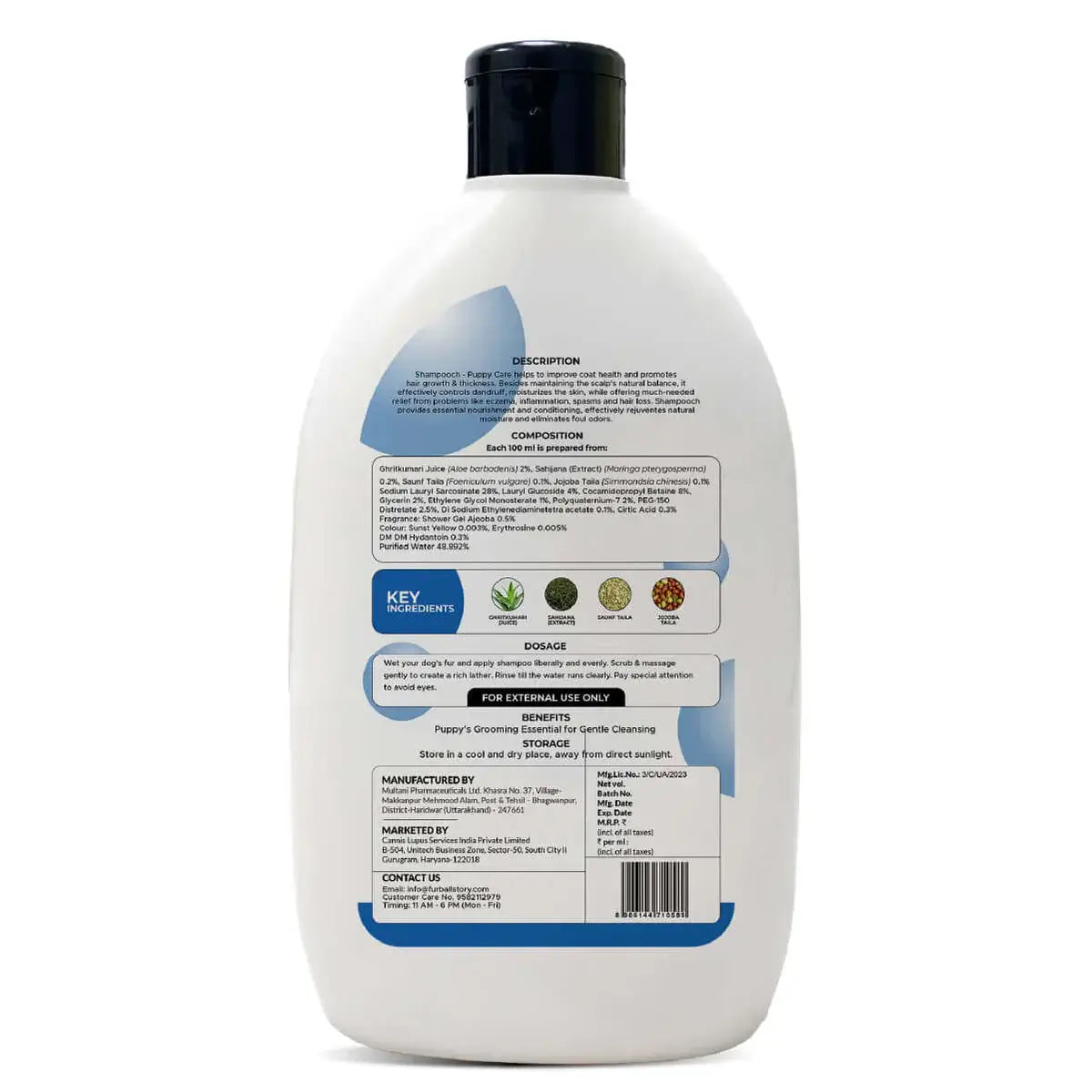 Gentle puppy shampoo for cleansing – FurBallStory Shampooch 300ml (Buy 2 Get 1 Free)