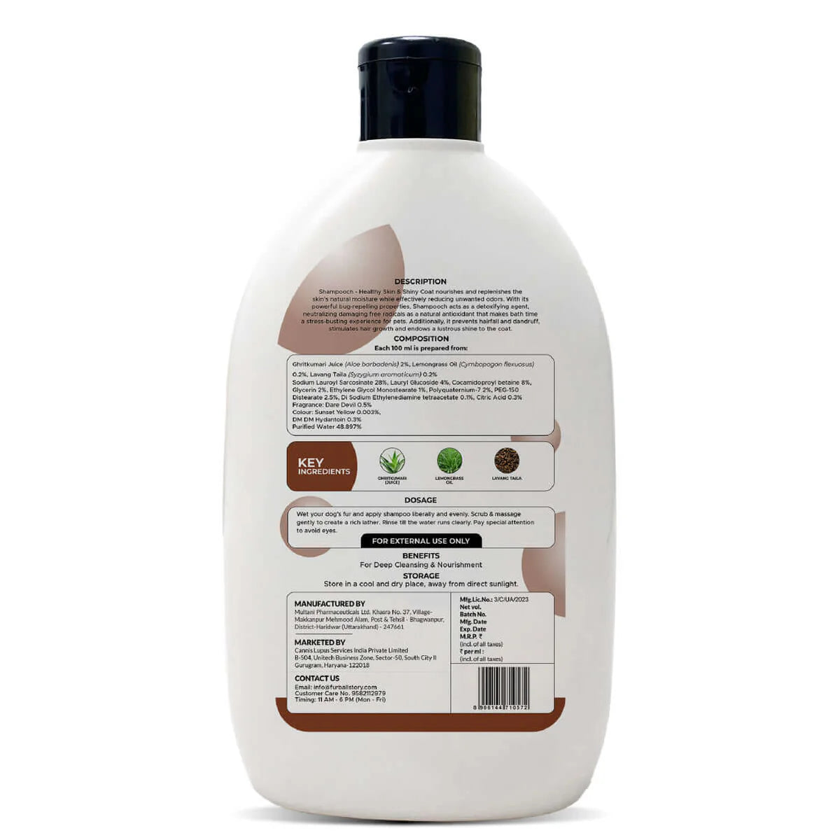 Shampooch: Best Dog Shampoo For Healthy Skin & Shiny Coat - 300ml (BUY2 GET 1 FREE)