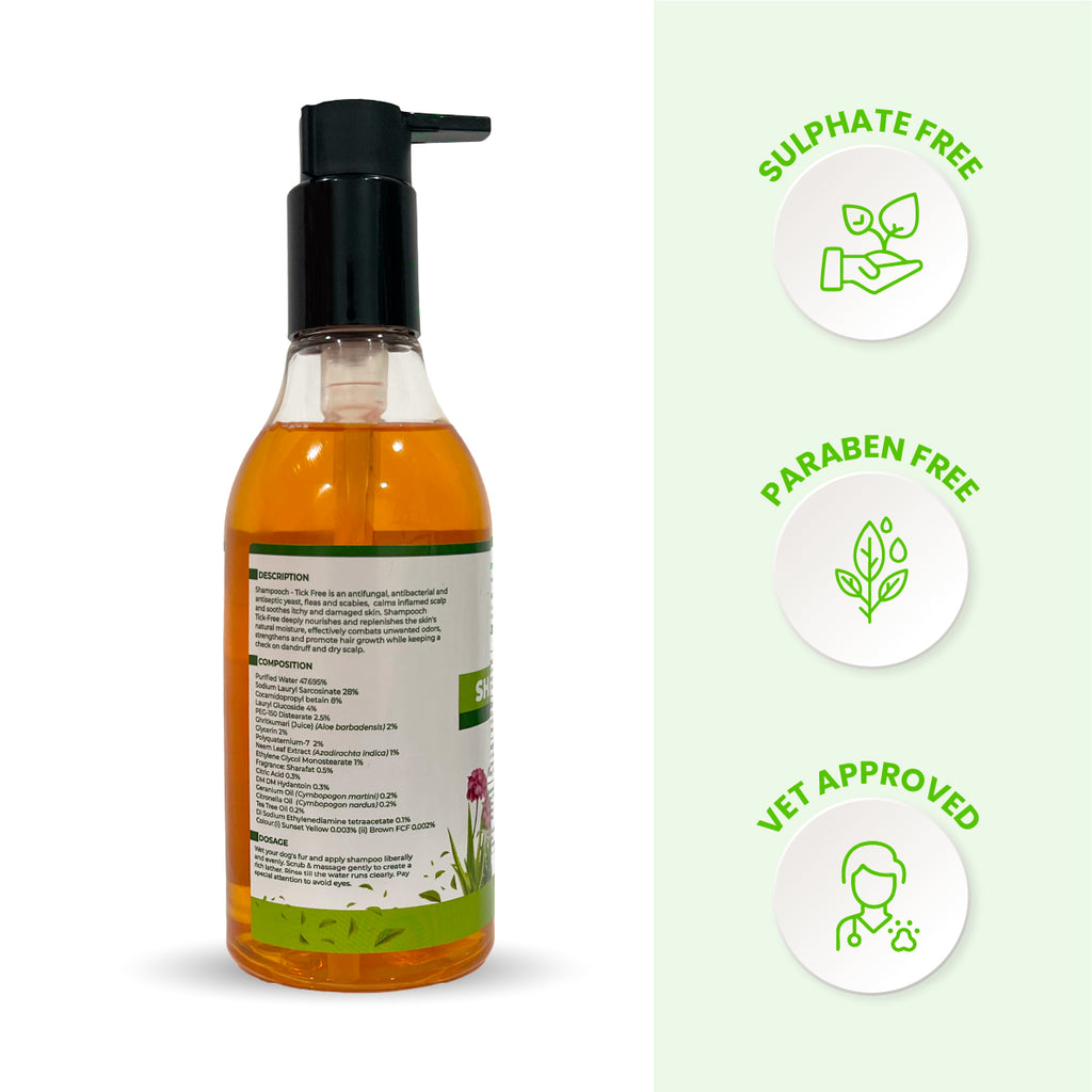 Shampooch Tick Free: Tick Preventive Dog Shampoo - 300ml