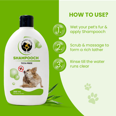 Shampooch Tick Free: Tick Preventive Dog Shampoo - 300ml (BUY 2 GET 1 FREE)