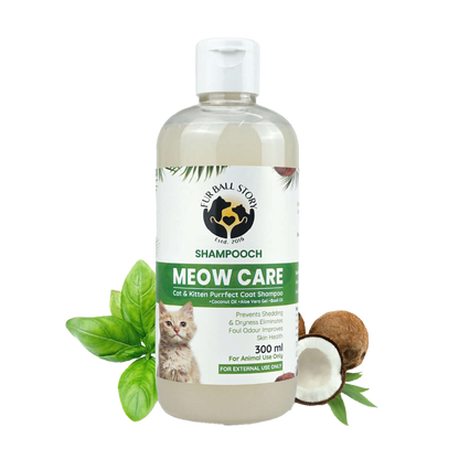 Shampooch Meow Care: Cat Shampoo for Healthy Skin & Shiny Fur - 300ml