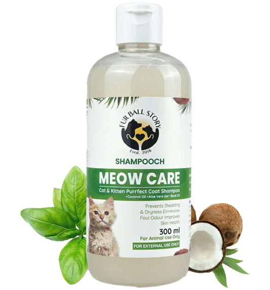 Shampooch Meow Care: Cat Shampoo for Healthy Skin & Shiny Fur - 300ml