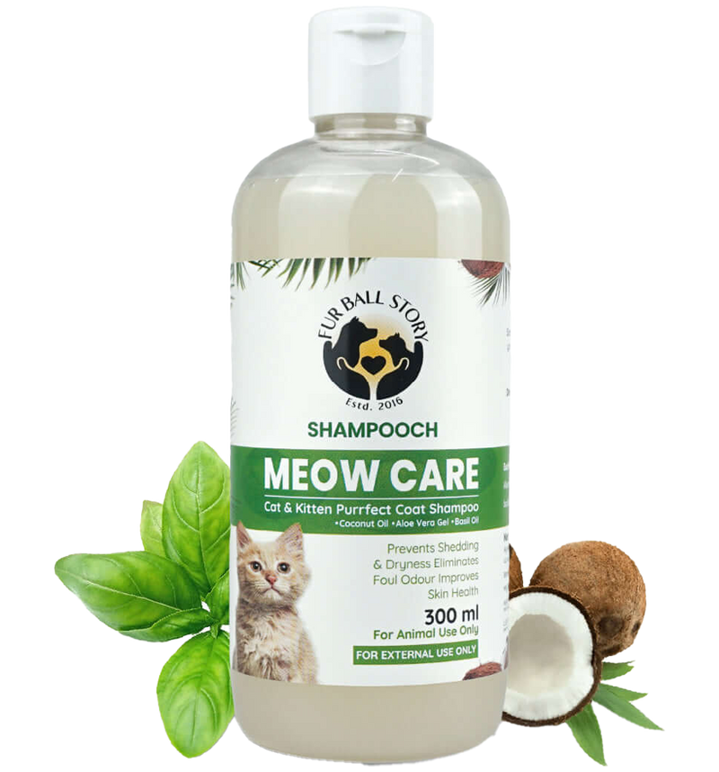 Shampooch Meow Care: Cat Shampoo for Healthy Skin & Shiny Fur - 300ml