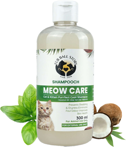 Shampooch Meow Care: Cat Shampoo for Healthy Skin & Shiny Fur - 300ml