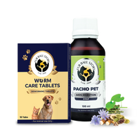 Worm Care Tablet Strip + Pacho Pet Syrup