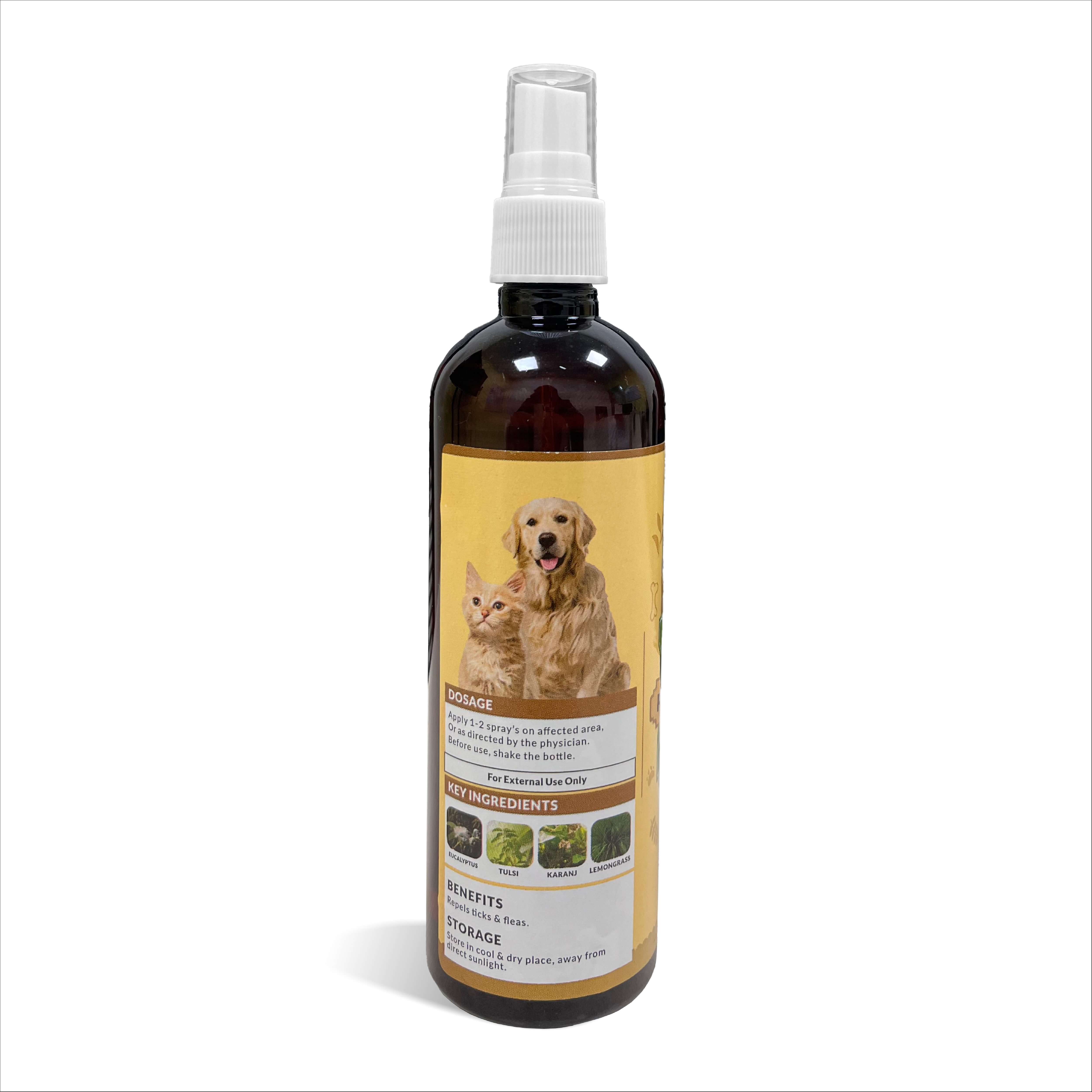 PrevenTick Professional Advanced Tick & Flea Repelling Spray for Dogs and Cats - Effective Pest Protection