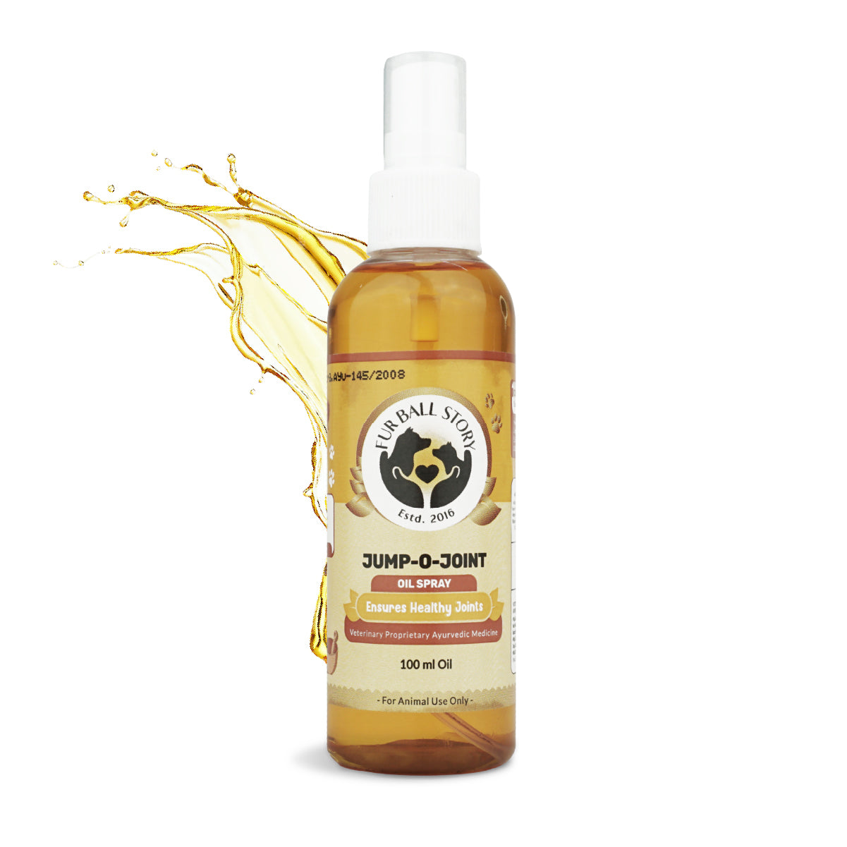 Ayurvedic joint pain relief oil for dogs - Jump-O-Joint by FurBallStory