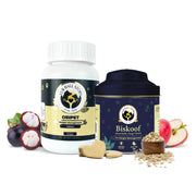 Dog Weight Management Kit | Vet Formulated Obipet Tablets & Biskoof Chews | Supports Healthy Weight, Controls Cravings, Boosts Metabolism & Digestion | for All Breeds