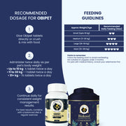 Dog Weight Management Kit | Vet Formulated Obipet Tablets & Biskoof Chews | Supports Healthy Weight, Controls Cravings, Boosts Metabolism & Digestion | for All Breeds
